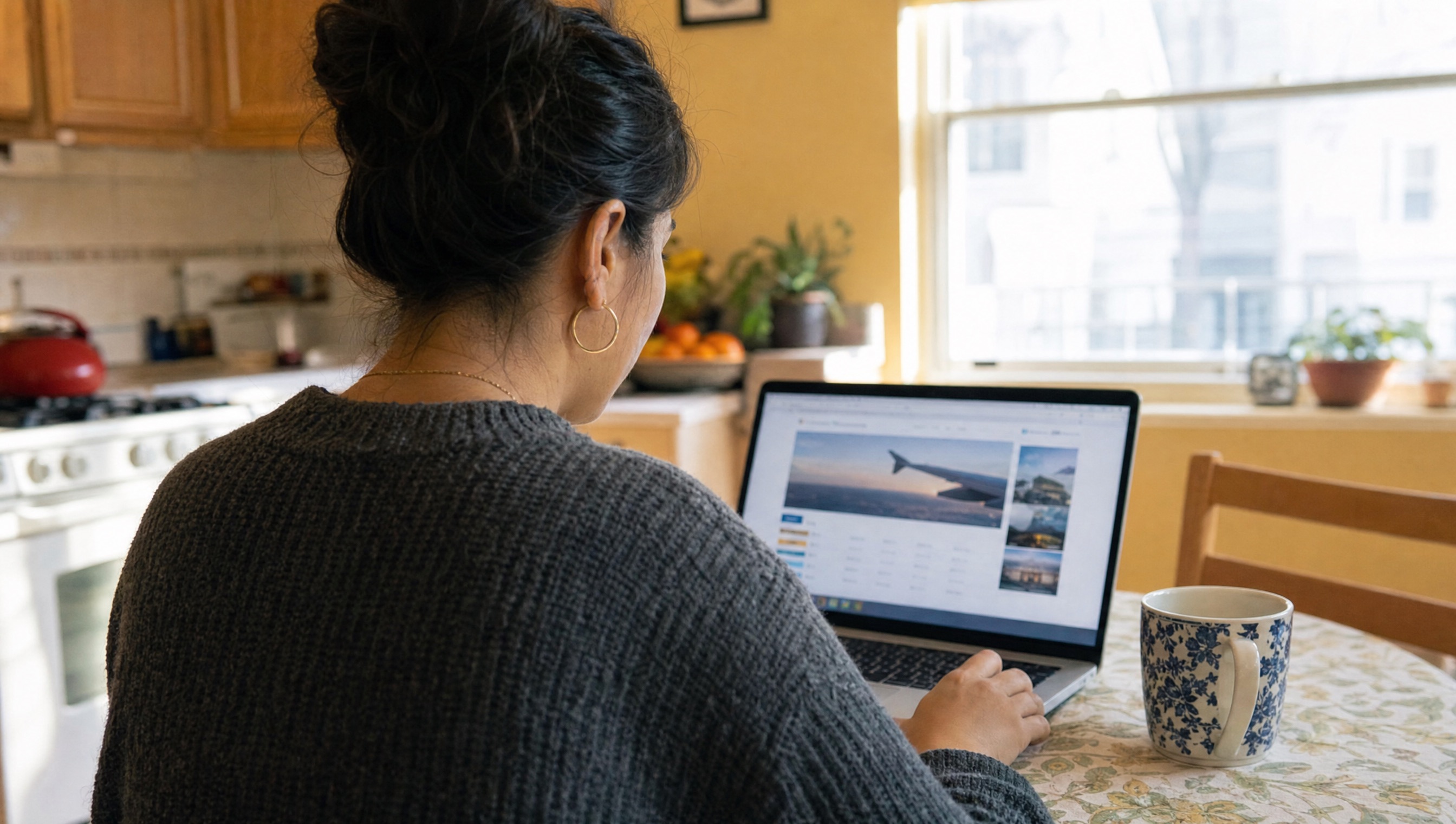A reader checks fare alerts before booking a Tuesday departure.